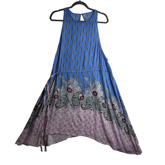 Intimately FreePeople L Slip Asymmetrical Hem tie rendezvous dress. Sexy. Flowy - Picture 1 of 12